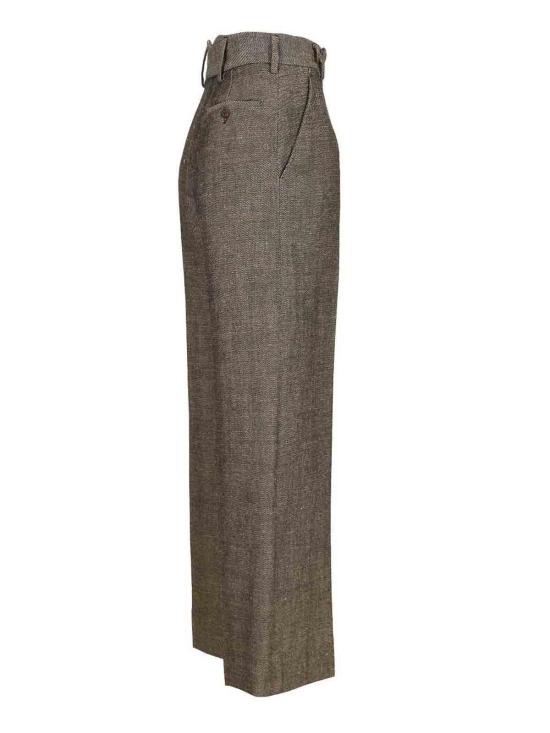 26SS 비비안웨스트우드 스트레이트 팬츠 1F01000ZW018PC403 Beige - VIVIENNE WESTWOOD