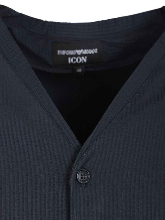 26SS 엠포리오 아르마니 긴팔 셔츠 EM005464AF22051UB137 Blue - EMPORIO ARMANI