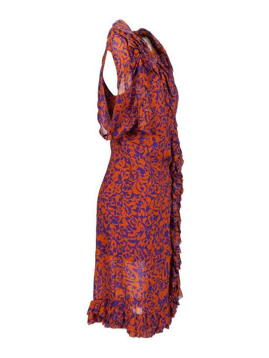 26SS 드리스 반 노튼 미디 스커트 261131E15 Orange - DRIES VAN NOTEN