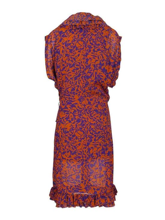 26SS 드리스 반 노튼 미디 스커트 261131E15 Orange - DRIES VAN NOTEN