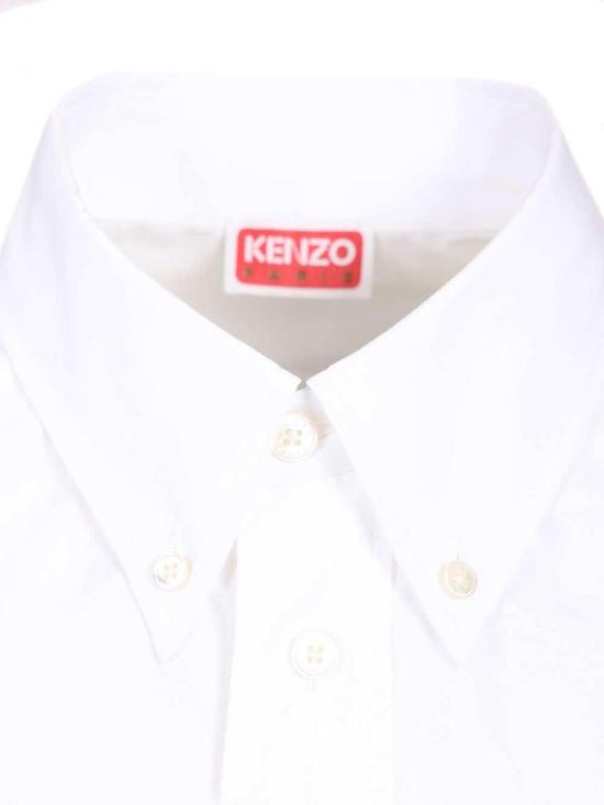 26SS 겐조 와일드 타이거 쇼트 슬리브 셔츠 FG55CH1099LI01 White - KENZO