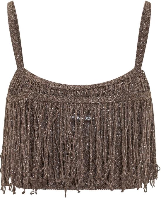 26SS 핑코 민소매 티셔츠 106961A3CII69 TAUPE - PINKO