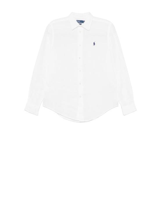 26SS 폴로 랄프로렌 포니 자수 리넨 셔츠 (211970730009) 211970730 518 WHITE