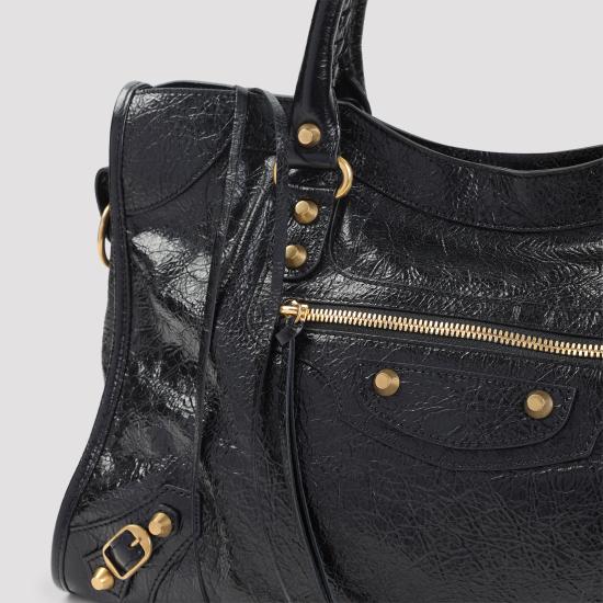 26SS 발렌시아가 르 시티 미디움 백 823058 210F6 1000 BLACK DOM - BALENCIAGA