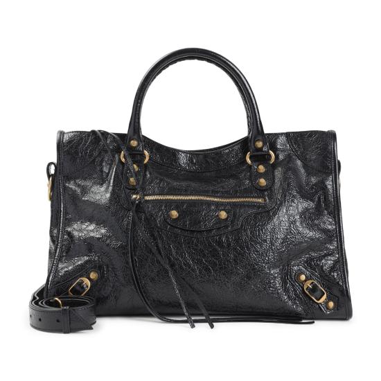 26SS 발렌시아가 르 시티 미디움 백 823058 210F6 1000 BLACK DOM - BALENCIAGA