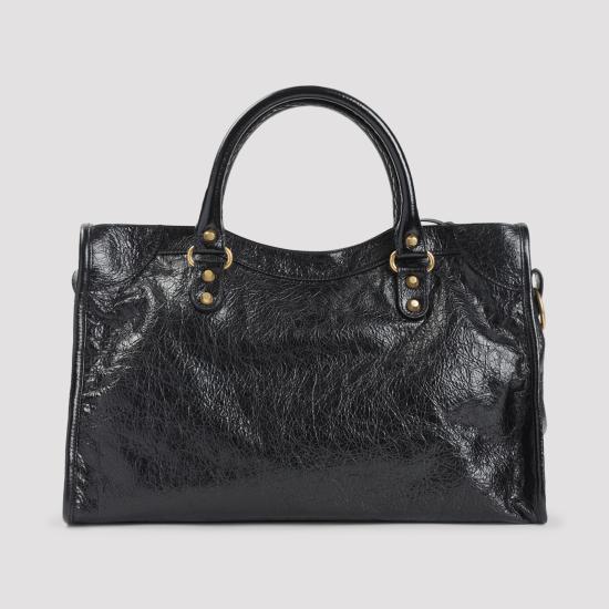 26SS 발렌시아가 르 시티 미디움 백 823058 210F6 1000 BLACK DOM - BALENCIAGA