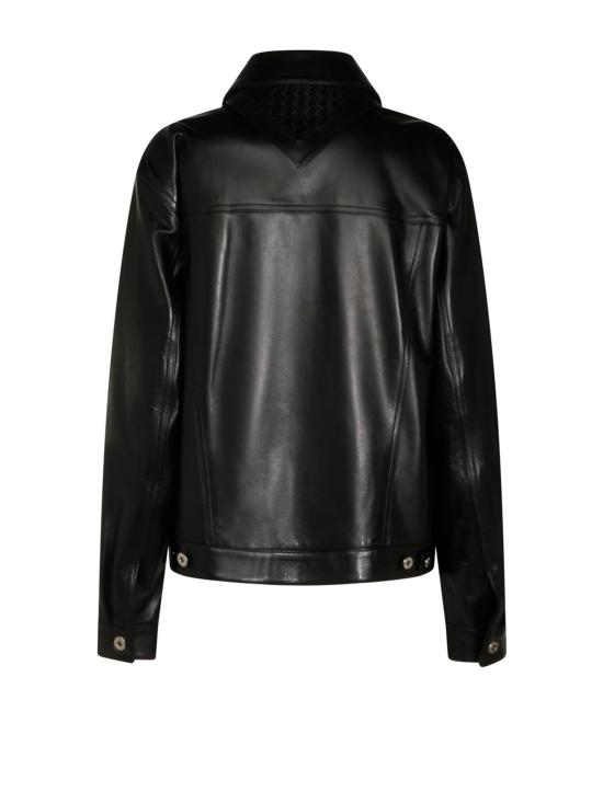 26SS 보테가베네타 가죽 자켓 857932 V61D01010 DOUBLE BLACK - BOTTEGA VENETA