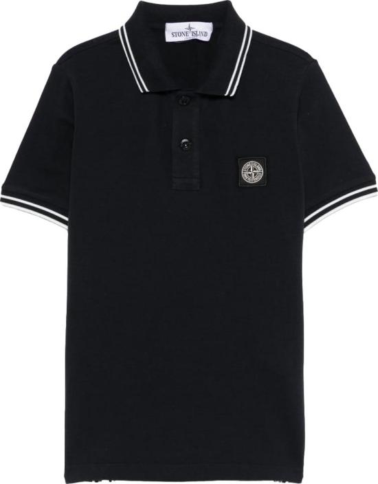 26SS [키즈] 스톤 아일랜드 티셔츠 L1S162200001S0018V0020 BLACK
