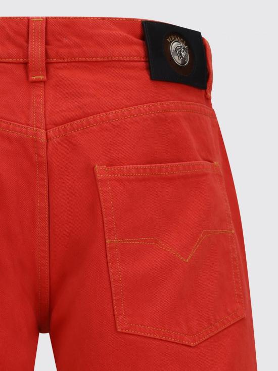 26SS 베르사체 데님 팬츠 10241301A17871 1DA80 Red - VERSACE