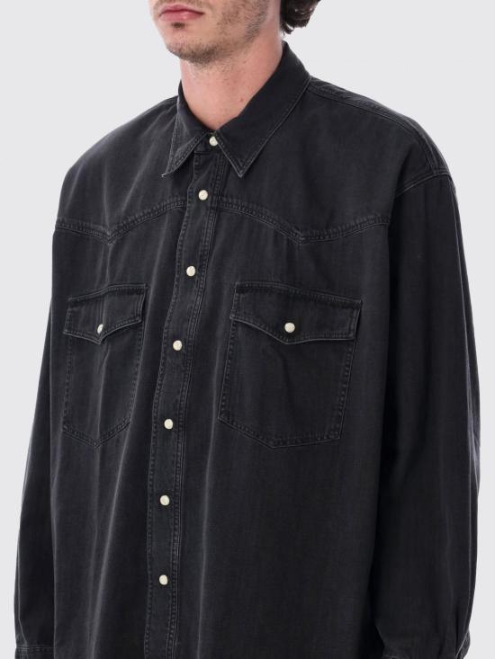 26SS 스튜디오 니콜슨 긴팔 셔츠 SNM1467 WB Black - STUDIO NICHOLSON