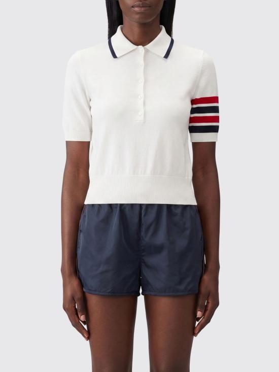 26SS 톰브라운 폴로 티셔츠 FKP137BY3036 100 White