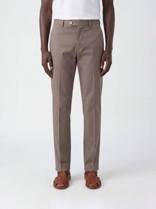 26SS 브루넬로 쿠치넬리 코튼 스트래치 미드 라이즈 슬림 핏 치노 M289LI1770 C6046 Hazel
