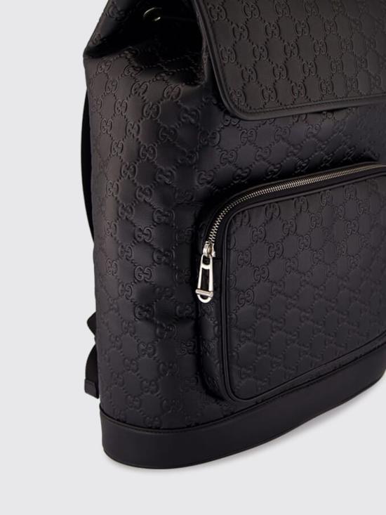 26SS 구찌 GG 엠블럼 미디움 백팩 854750AAFWC 1048 Black - GUCCI