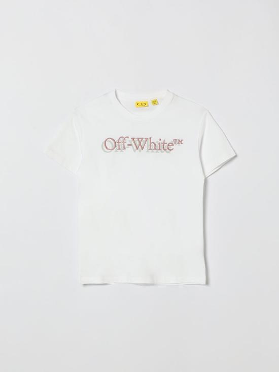26SS [키즈] 오프화이트 티셔츠 44GAA001S26J001 100 White