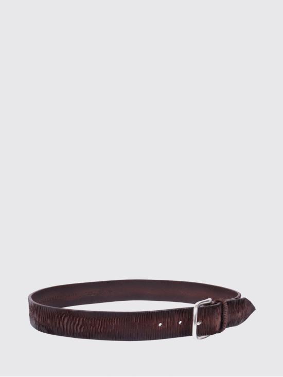 26SS 오르치아니 가죽 벨트 U08173BLA TMO Brown - ORCIANI