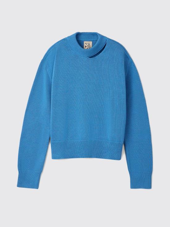 26SS 캠퍼 스웨터 AU00011 001 MELANGE KNIT SWEATER 0 Blue - CAMPER