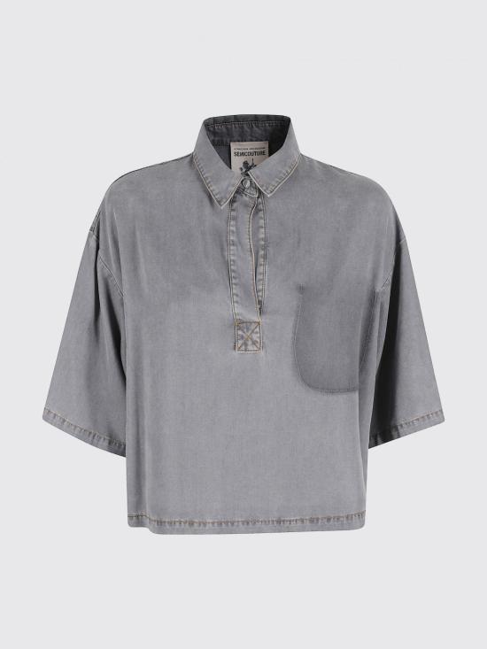 26SS 세미쿠튀르 셔츠 S6SY32 X92 Grey - SEMI-COUTURE
