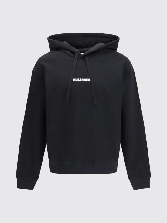 26SS 질샌더 후드 티셔츠 J22GU0149J20128 001 Black - JIL SANDER