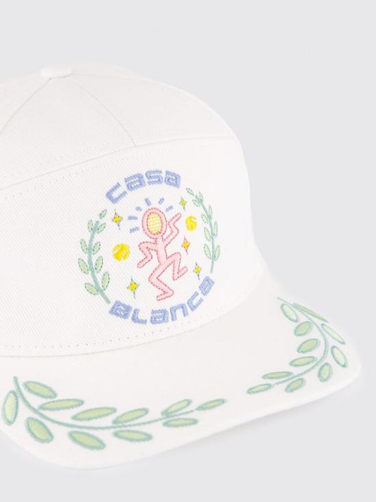 26SS 카사블랑카 모자 ASP26HAT008 01 White - CASABLANCA