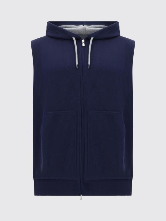 26SS 브루넬로 쿠치넬리 베스트 MM8319079G C1265 Cobalt - BRUNELLO CUCINELLI