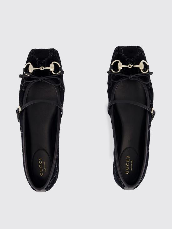 26SS 구찌 플랫 슈즈 853100FAFFC 1046 Black - GUCCI