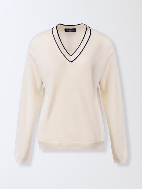 26SS 파비아나 필리피 스웨터 MAD276F060M181 VR2 White - FABIANA FILIPPI