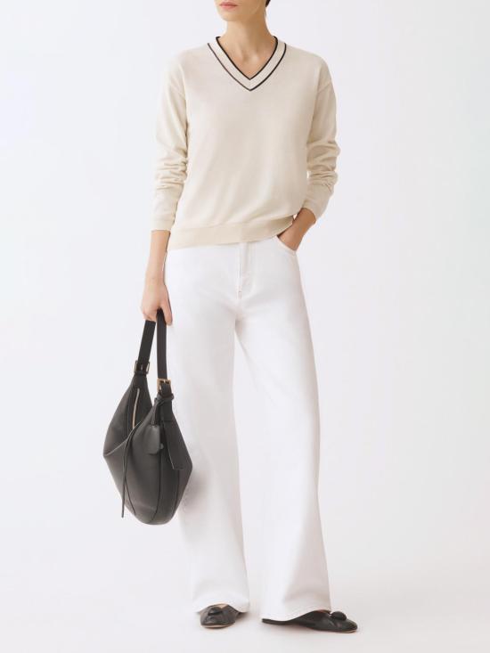 26SS 파비아나 필리피 스웨터 MAD276F060M181 VR2 White - FABIANA FILIPPI