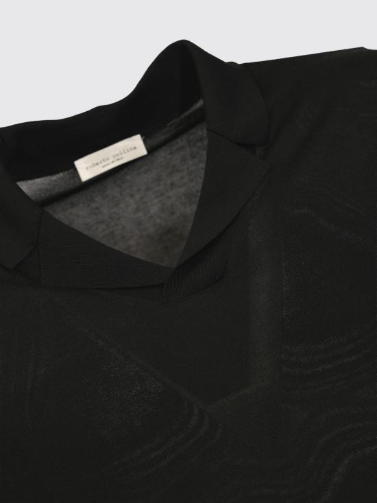26SS 로베르토 콜리나 폴로 티셔츠 261MYA16024 09 Black - ROBERTO COLLINA