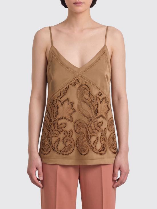 26SS 에르마노 피렌제 민소매 티셔츠 D48EL011E92 MOU Brown