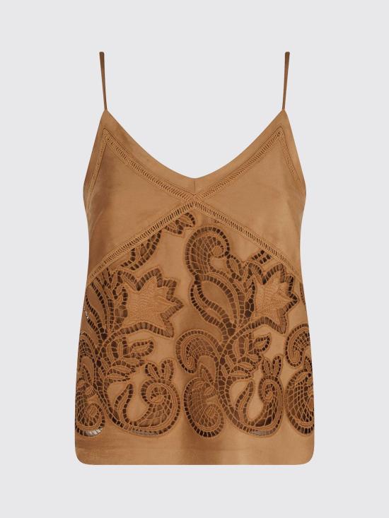 26SS 에르마노 피렌제 민소매 티셔츠 D48EL011E92 MOU Brown - ERMANNO FIRENZE