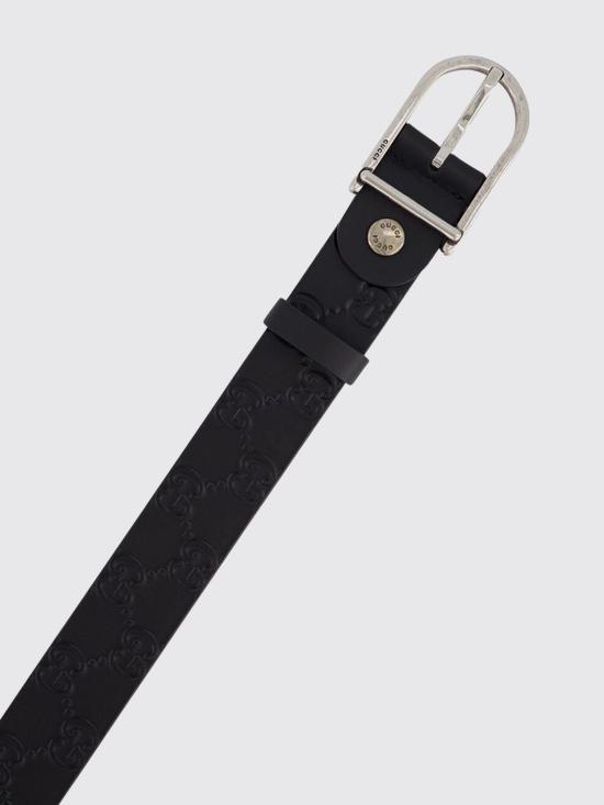 26SS 구찌 가죽 벨트 854734AAFDV 1000 Black - GUCCI