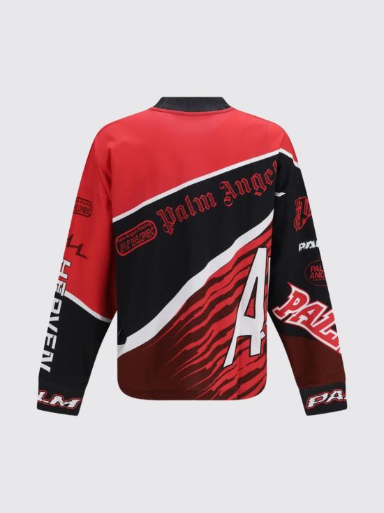 26SS 팜앤젤스 긴팔 티셔츠 PMAB05IS26JER001 2510 Red - PALM ANGELS