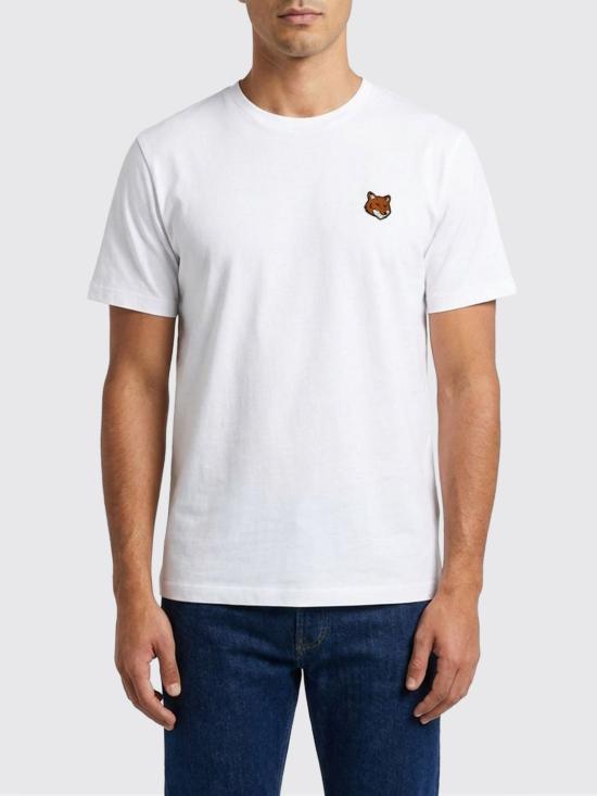26SS 메종키츠네 폭스 헤드 레귤러 티셔츠 PM00107KJ7026 P100 White