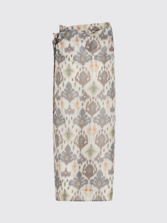 26SS 바잘 디럭스 롱 스커트 PAREO1000 107 Grey - BAZAR DELUXE