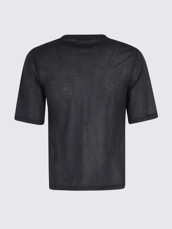 26SS 세미쿠튀르 반팔 티셔츠 S6SJ35 Y69 Black - SEMI-COUTURE