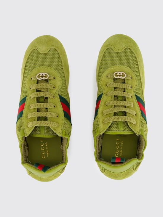 26SS 구찌 쉬프트 스니커즈 857963AAF1Z 3150 Green - GUCCI