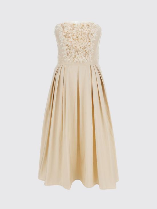 26SS 엘리자베타프랜치 롱 원피스 AB94262E2 045 Beige - ELISABETTA FRANCHI