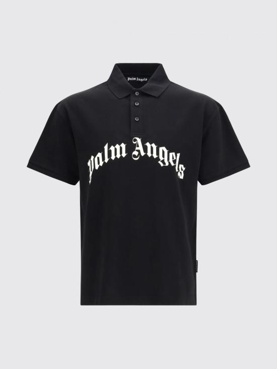 26SS 팜앤젤스 폴로 티셔츠 PMGB012S26FAB002 1003 Black - PALM ANGELS