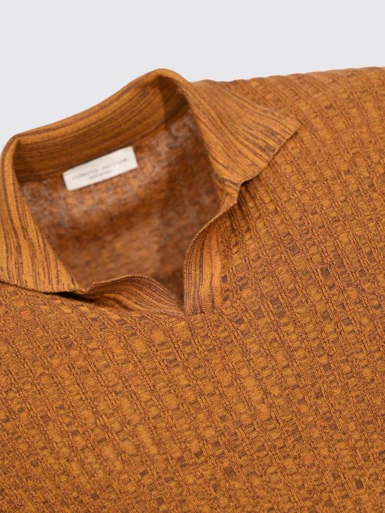 26SS 로베르토 콜리나 폴로 티셔츠 261MYA12124 43 Ocher - ROBERTO COLLINA