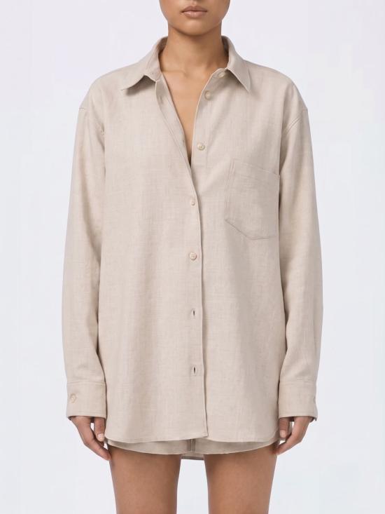 26SS 안다마네 셔츠 T196419A OAT Blush Pink