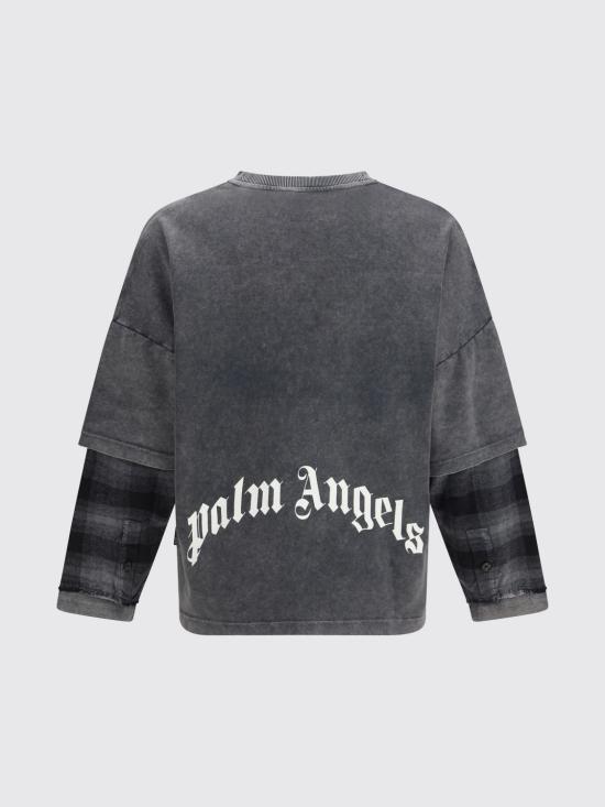 26SS 팜앤젤스 긴팔 티셔츠 PMAB05ES26JER001 1003 Black - PALM ANGELS