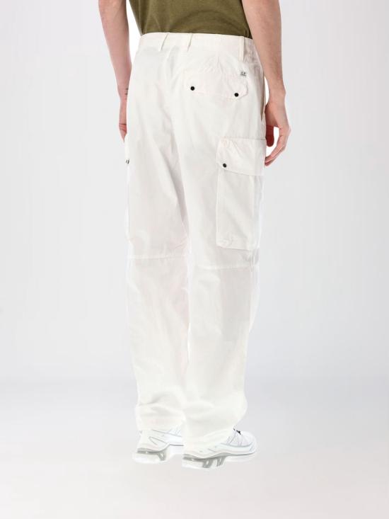 26SS 씨피 컴퍼니 마이크로 랩스 박시 카고 렌즈 팬츠 20CMPA128A110325G 103 White - C.P. COMPANY