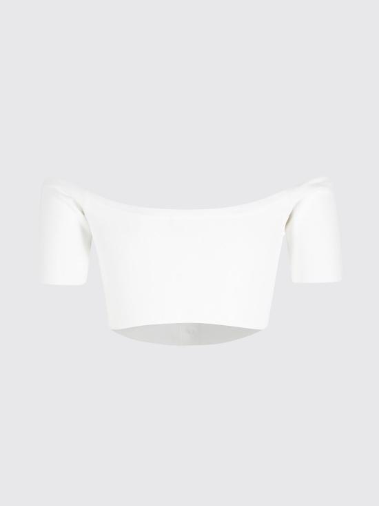 26SS 엘리자베타프랜치 반팔 티셔츠 TK86B62E2 360 Ivory - ELISABETTA FRANCHI