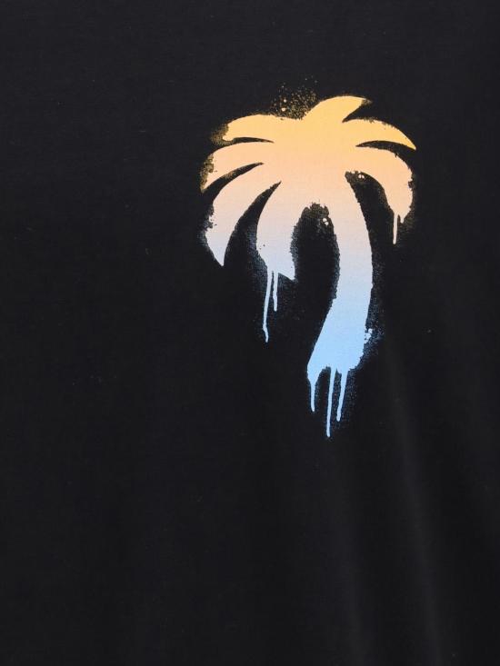 26SS 팜앤젤스 반팔 티셔츠 PMAA10BS26JER003 1001 Black - PALM ANGELS