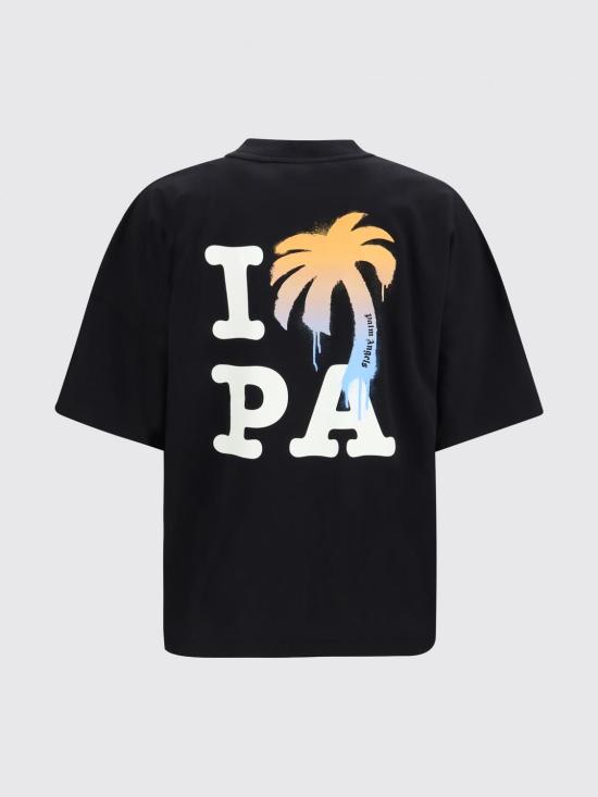 26SS 팜앤젤스 반팔 티셔츠 PMAA10BS26JER003 1001 Black - PALM ANGELS