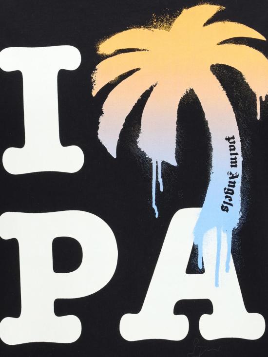 26SS 팜앤젤스 반팔 티셔츠 PMAA109S26JER007 1001 Black - PALM ANGELS