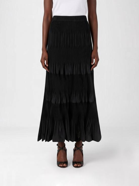 26SS 메이메이즈 롱 스커트 M6EY05 100 Black