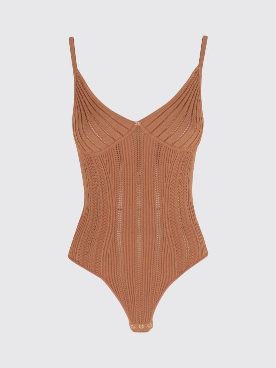 26SS 엘리자베타프랜치 민소매 티셔츠 BK85B62E2 600 Brown - ELISABETTA FRANCHI