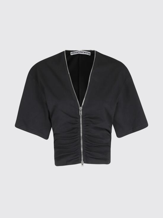 26SS 알렉산더 왕 반팔 티셔츠 1CC2261282 001 Black - ALEXANDER WANG