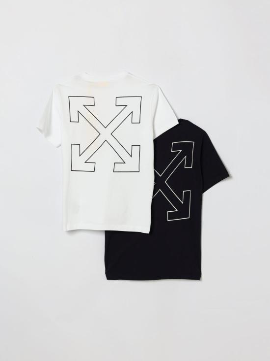 26SS [키즈] 오프화이트 티셔츠 44B2B001S26J001 960 Multicolor - OFF WHITE